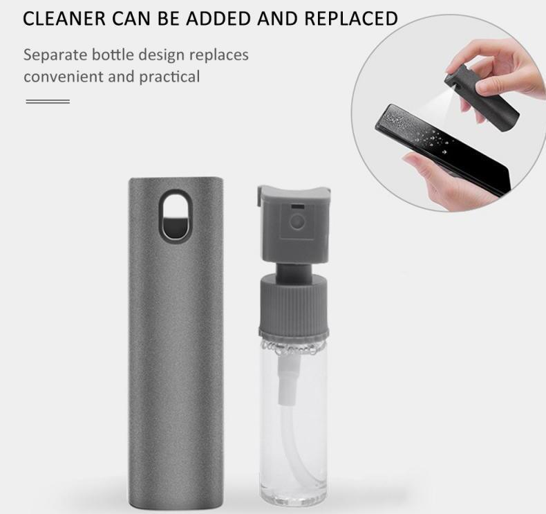 2 In 1 Phone Computer Screen Cleaner Kit For Screen Dust Removal Microfiber Cloth Set-pamma store