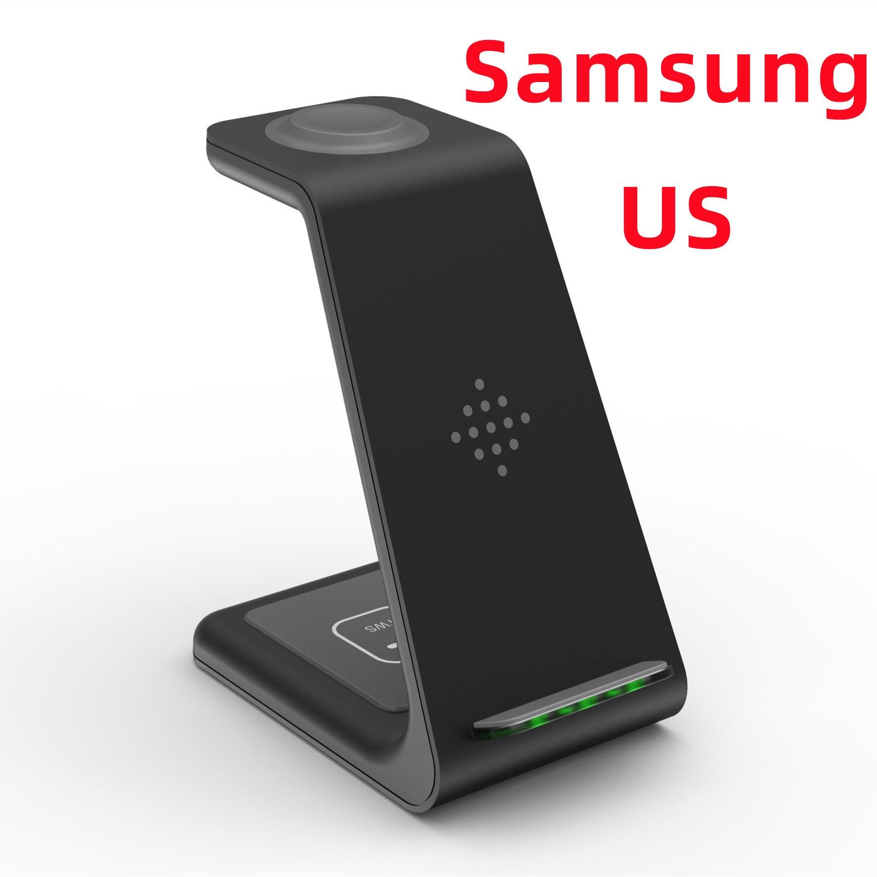 3 In 1 Fast Charging Station Wireless Charger Stand Wireless Quick Charge Dock For Phone Holder-pamma store