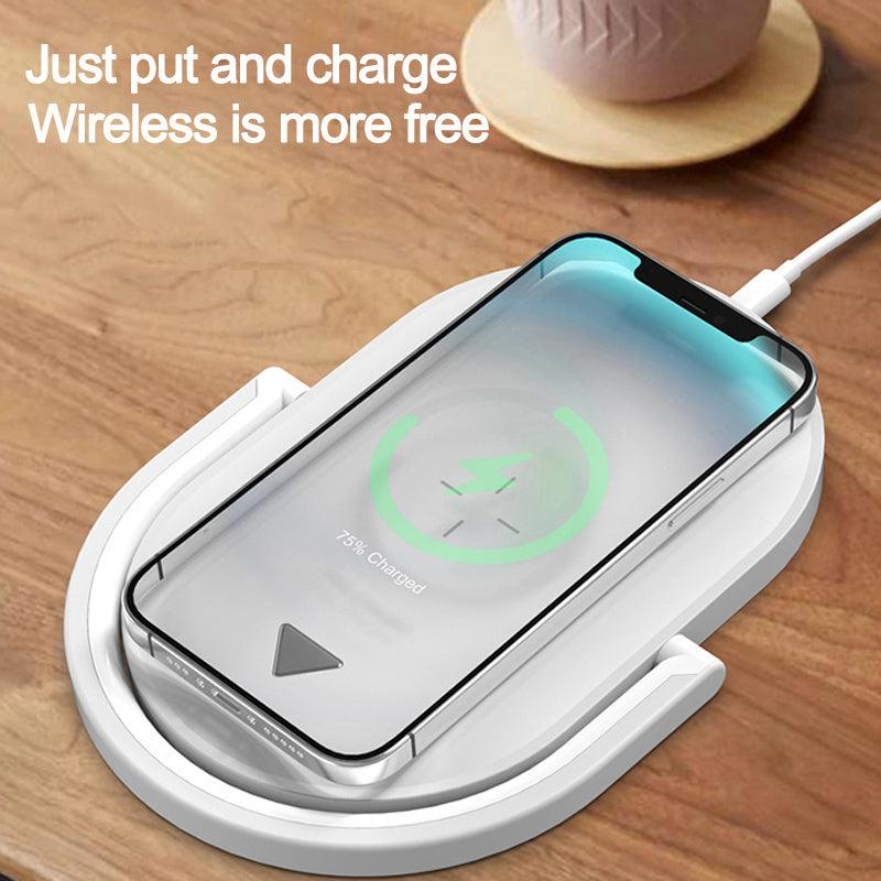 3 In 1 Foldable Wireless Charger Night Light Wireless Charging Station Stonego LED Reading Table Lamp 15W Fast Charging Light-pamma store
