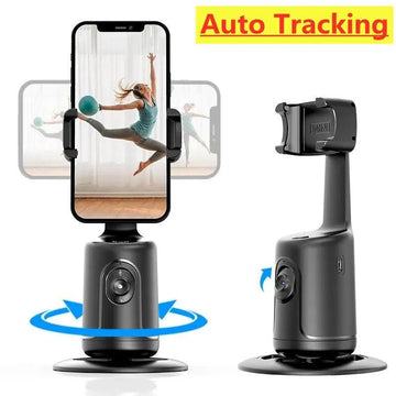360 Auto Face Tracking Gimbal AI Smart Gimbal Face Tracking Auto Phone Holder For Smartphone Video Vlog Live Stabilizer Tripod-pamma store
