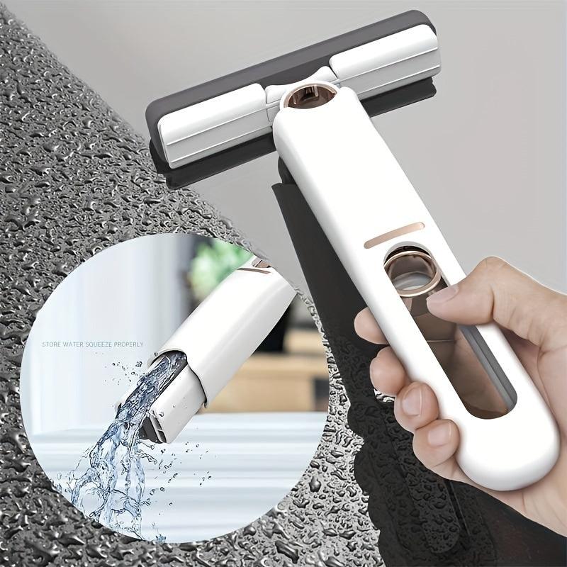 New Portable Self-NSqueeze Mini Mop, Lazy Hand Wash-Free Strong Absorbent Mop Multifunction Portable Squeeze Cleaning Mop Desk Window Glass Cleaner Kitchen Car Sponge Cleaning Mop Home Cleaning Tools-pamma store