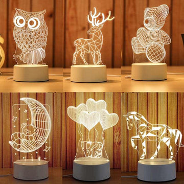 Bedroom bedside creative electronic night light-pamma store