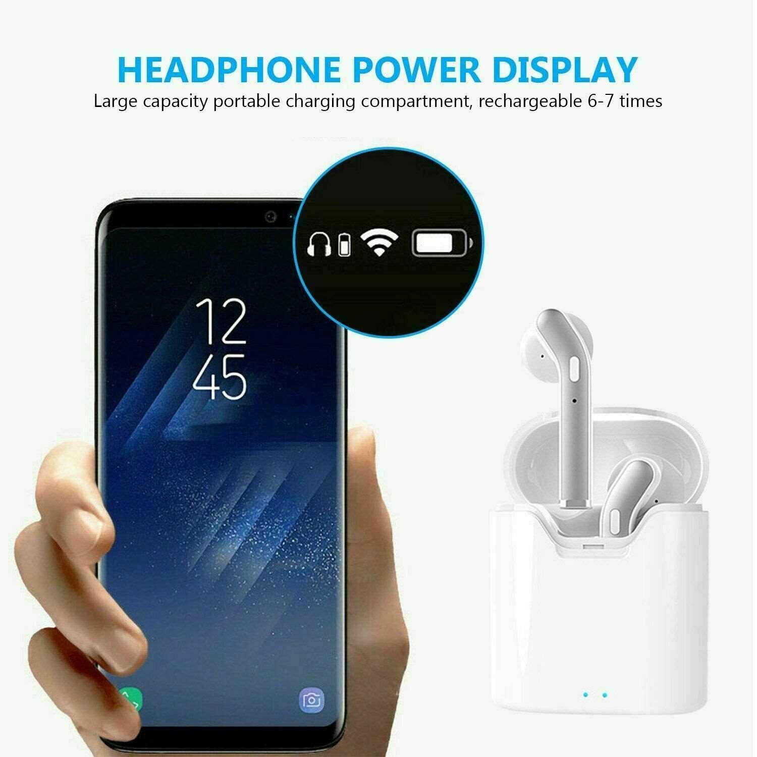 Bluetooth 5.0 Earbuds Headphones Wireless Noise Cancelling In-Ear Waterproof-pamma store