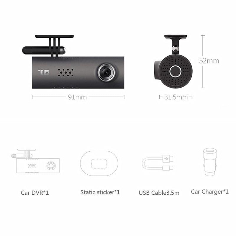 Car Dash Smart WiFi DVR 130 Degree Wireless Cam 1080P FHD Night Version G-Sensor Driving Recorder-pamma store