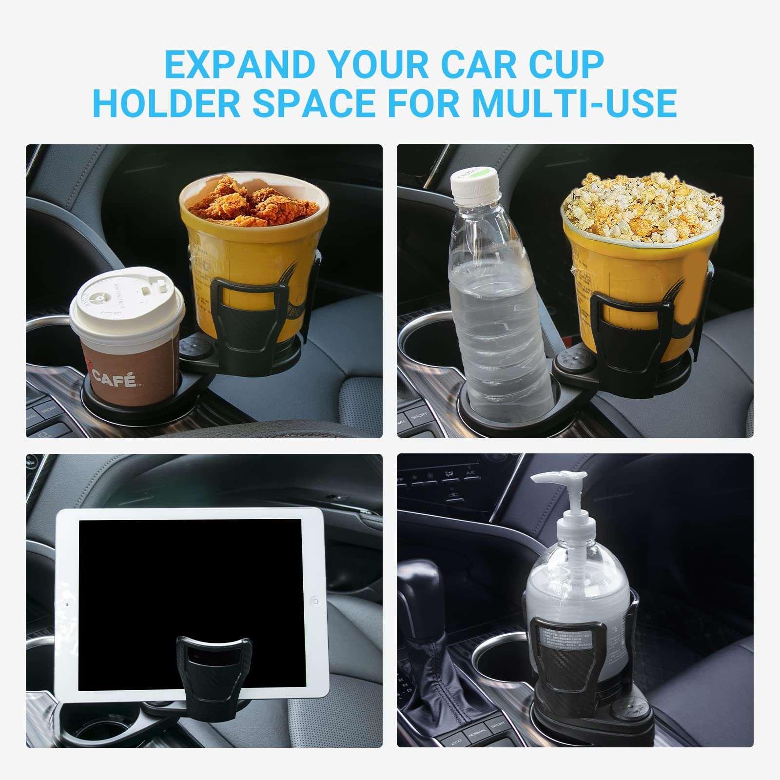 Car Drinking Bottle Holder 360 Degrees Rotatable Water Cup Holder Sunglasses Phone Organizer Storage Car Interior Accessories-pamma store