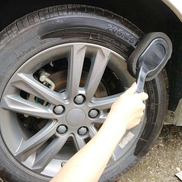 Car tire waxing long handle sponge brush-pamma store