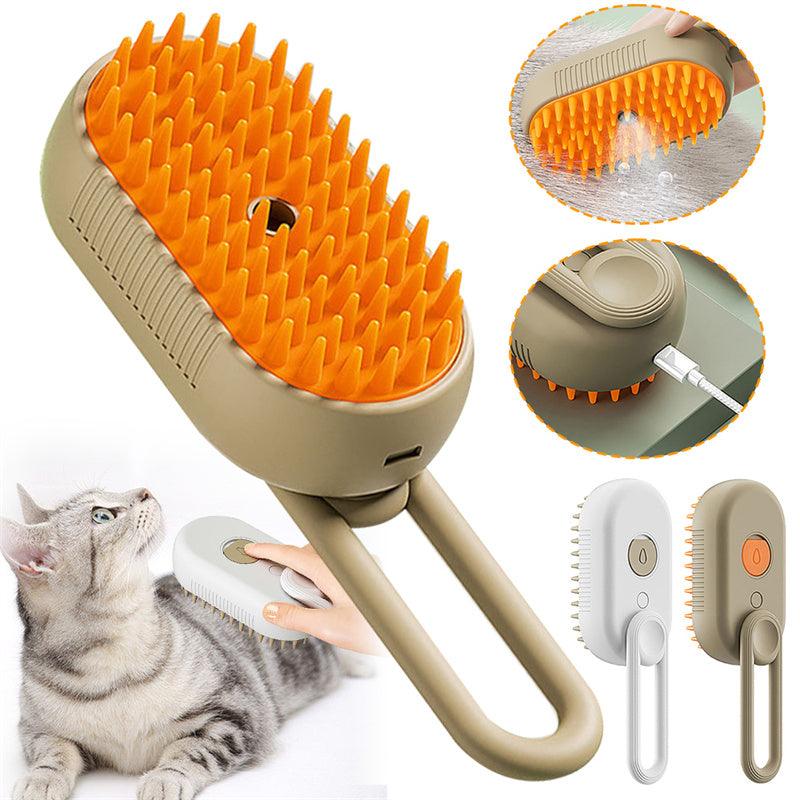 Cat Steam Brush Steamy Dog Brush 3 In 1 Electric Spray Cat Hair Brushes For Massage Pet Grooming Comb Hair Removal Combs Pet Products-pamma store