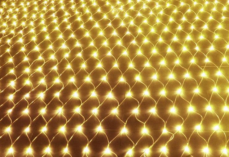 Christmas led lights string lights outdoor waterproof fishnet lights full of stars paved holiday lights wedding ins decorative lights-pamma store