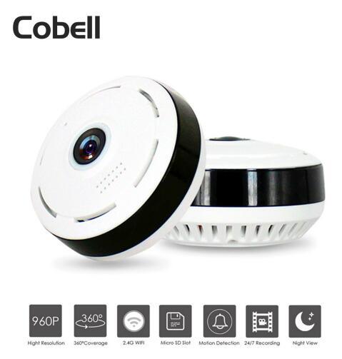 Cobell 960P Wifi IP Camera Home Security Wireless 360 Degree Panoramic CCTV Camera Night Vision Fish Eyes Lens VR Cam-pamma store