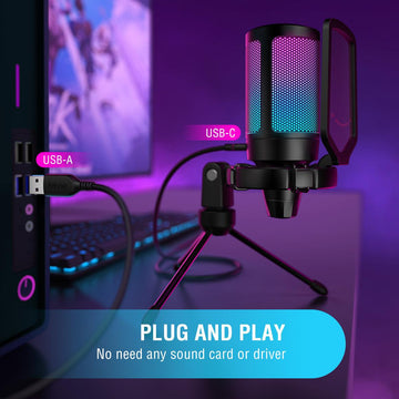 Condenser USB Microphone For PC Gaming-pamma store