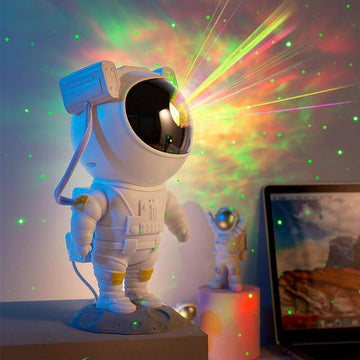 Creative Astronaut Galaxy Starry Sky Projector Nightlight USB Atmospher Bedroom Table Lamp-pamma store