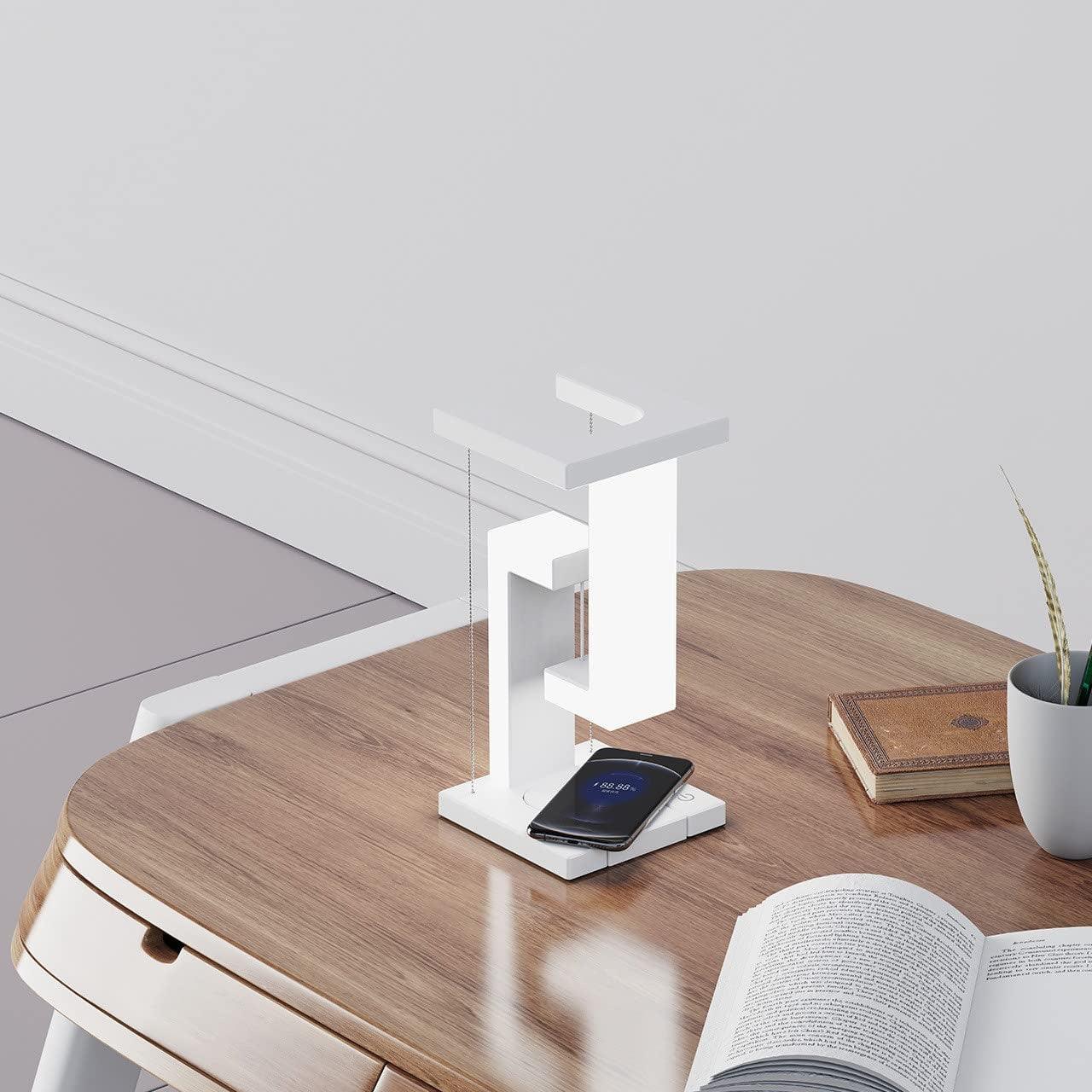 Creative Smartphone Wireless Charging Suspension Table Lamp Balance Lamp Floating For Home Bedroom-pamma store