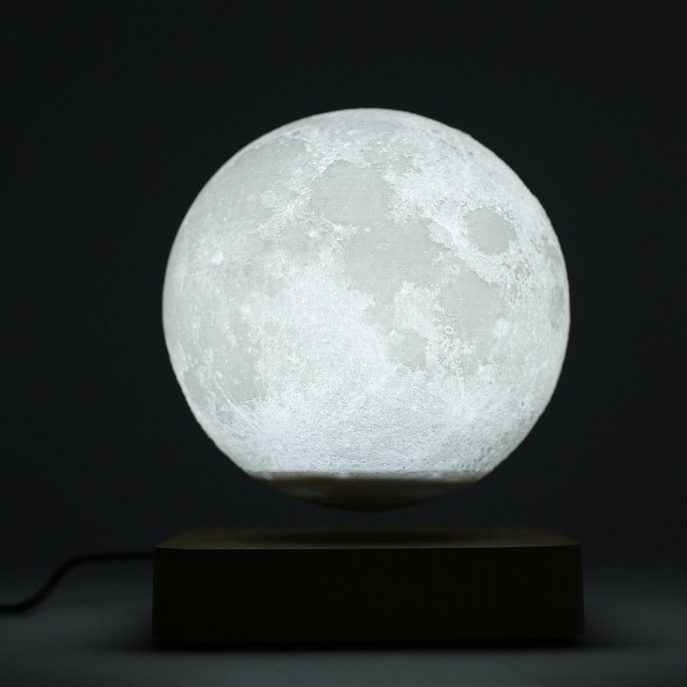 Customized Creative 3D Magnetic Levitation Moon Lamp Night Light Rotating Led Moon Floating Lamp-pamma store