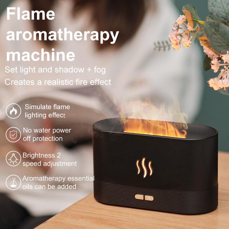 Drop Shipping Factory Direct Sale Fire Flame Humidifier Aroma Diffuser 2022 Air Essential Oil Ultrasonic Humidifier-pamma store