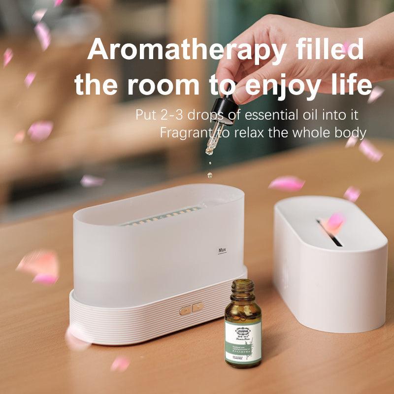 Drop Shipping Factory Direct Sale Fire Flame Humidifier Aroma Diffuser 2022 Air Essential Oil Ultrasonic Humidifier-pamma store