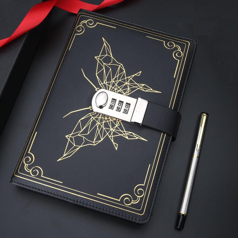 Exquisite Retro Notebook Hand Account Butterfly Codebook-pamma store