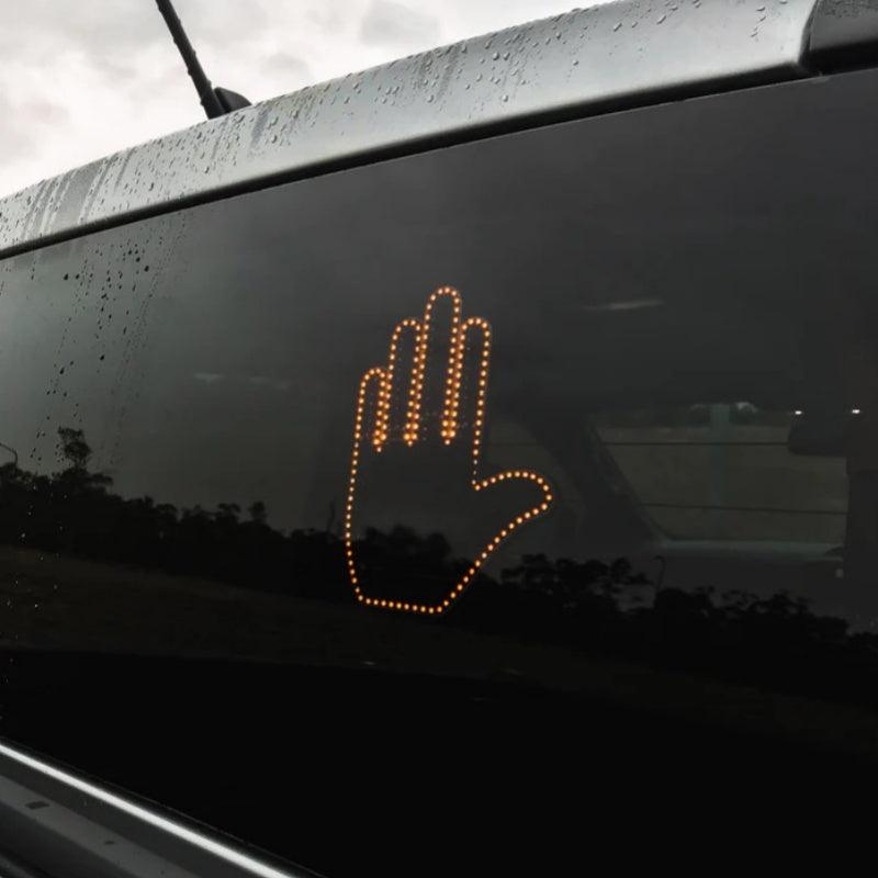 Funny New LED Illuminated Gesture Light Car Finger Light With Remote Road Rage Signs Middle Finger Gesture Light Hand Lamp-pamma store