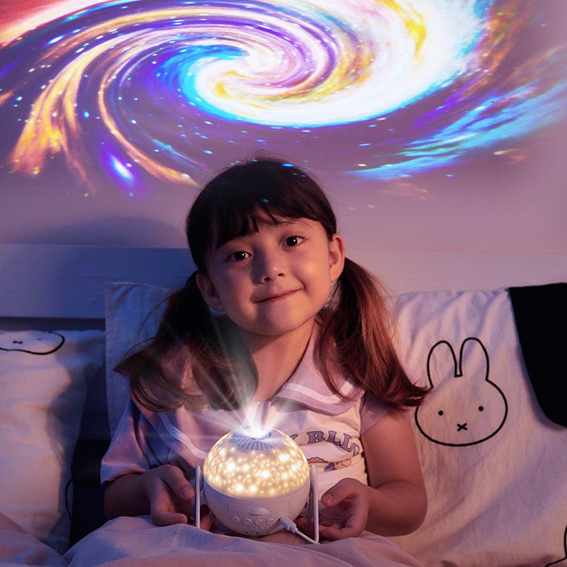 Galaxy Projector Starry Sky Projection Bedroom Bedside Decoration Night Light-pamma store
