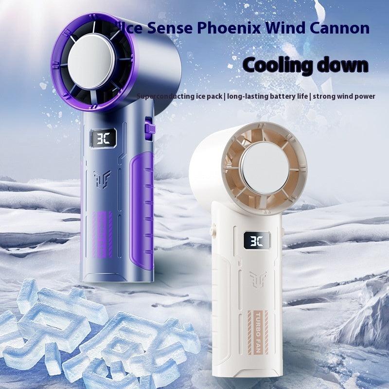 Handheld Ice Cooling Turbine Fan Mini Convenient Wind-pamma store