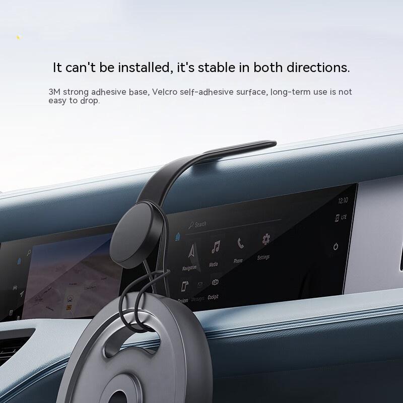 Magnetic Bendable Car Mobile Phone Holder Wireless Charger Phone Holder 15W Car Dash Mount Compatible With Phone-pamma store