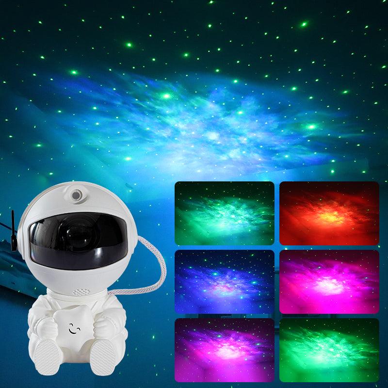 Mini Version Of Astronaut Star Projection Lamp Creative Gift Atmosphere Decorative Lamp Colorful Flowing Starry Night Light-pamma store