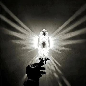 Modern Creative Bird Wall Lamp Owl Eagle Shape Projector Atmosphere Sconce Light 3D Print Body Animal Lighting Lustre Home Decor