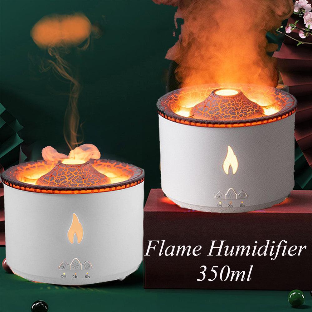 New Creative Ultrasonic Essential Oil Humidifier Volcano Aromatherapy Machine Spray Jellyfish Air Flame Humidifier Diffuser-pamma store