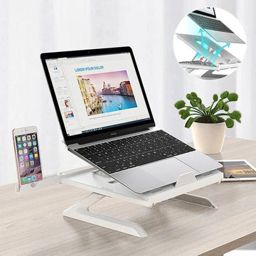 New Laptop Stand Multifunctional Folding Lift Portable Laptop Stand Monitor Increase Rack Aluminum Alloy Base-pamma store