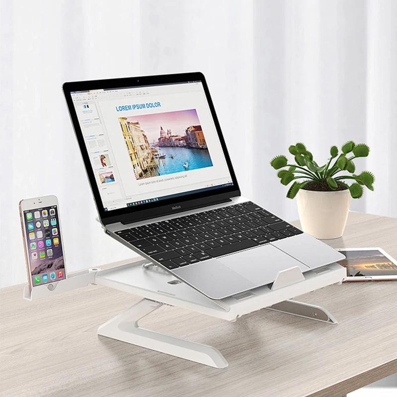 New Laptop Stand Multifunctional Folding Lift Portable Laptop Stand Monitor Increase Rack Aluminum Alloy Base-pamma store