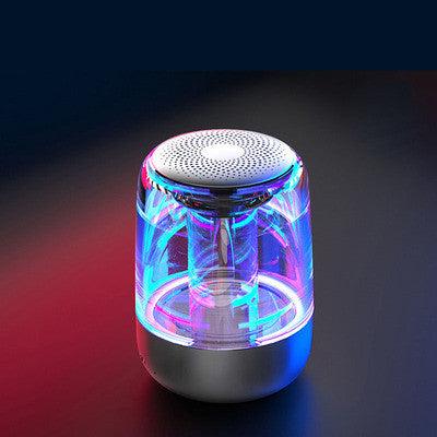 Portable Speakers Bluetooth Column Wireless Bluetooth Speaker Powerful Bass Radio with Variable Color LED Light-pamma store