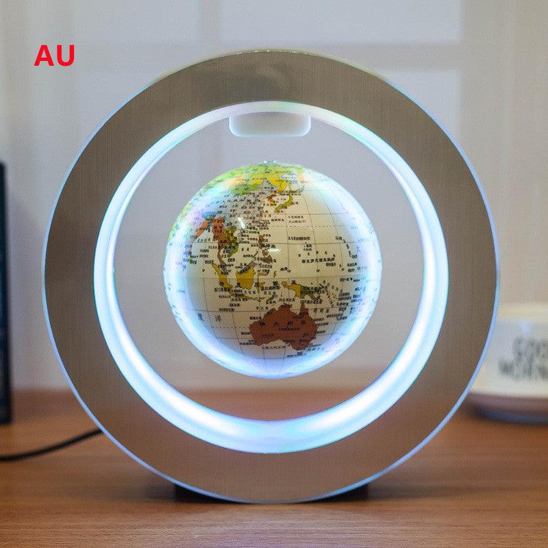 Round LED World Map Floating Globe Magnetic Levitation Light Anti Gravity Magic-pamma store