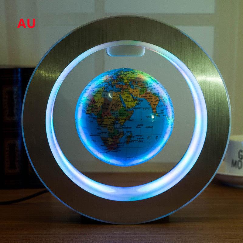 Round LED World Map Floating Globe Magnetic Levitation Light Anti Gravity Magic-pamma store