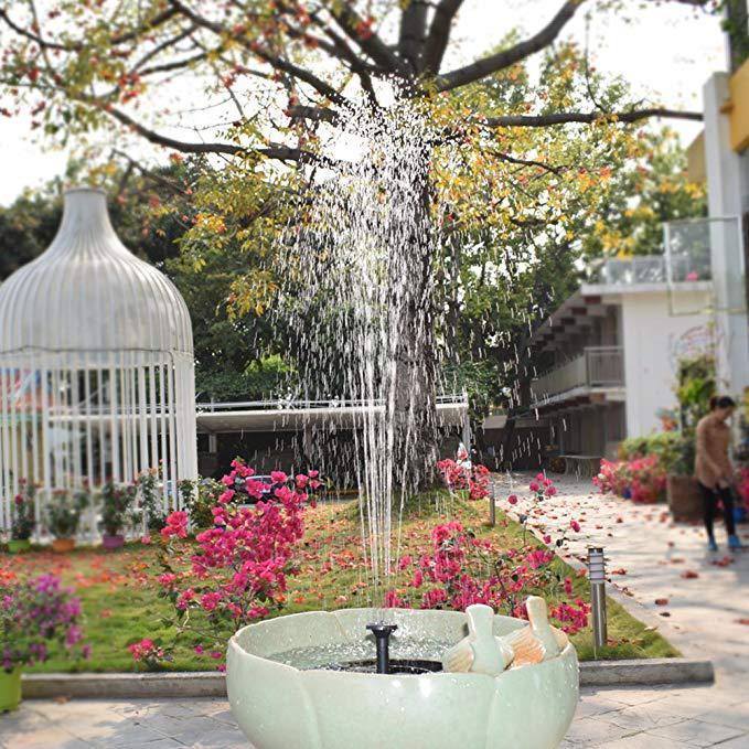 Solar Fountain  Outdoor Garden Classic Round-pamma store