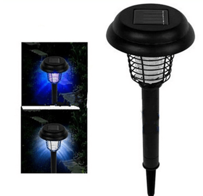 Solar Led Rechargeable Anti-Mosquito Lamp Electronic Fly Bug Zapper Insect Pest  Uv Trap Outdoor Garden Lawn Lamp-pamma store