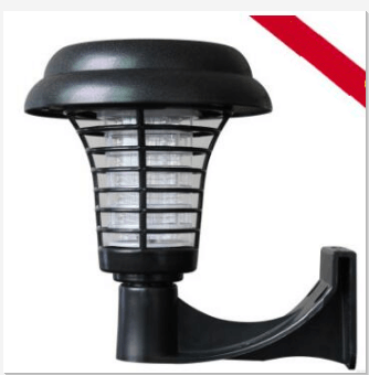 Solar Led Rechargeable Anti-Mosquito Lamp Electronic Fly Bug Zapper Insect Pest  Uv Trap Outdoor Garden Lawn Lamp-pamma store