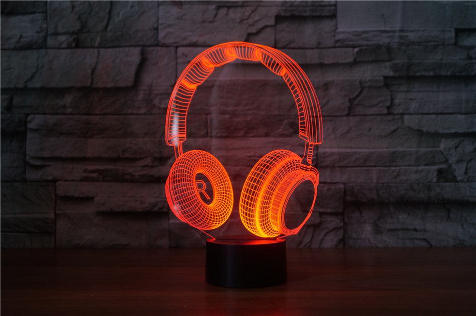 Stereo earphone illusion decorative table lamp-pamma store