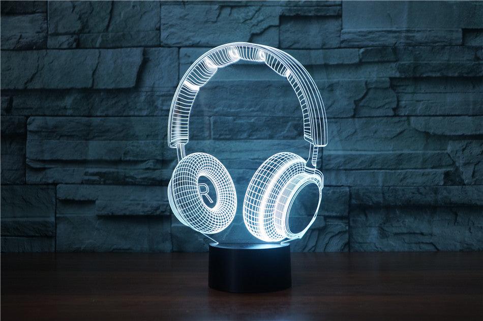 Stereo earphone illusion decorative table lamp-pamma store
