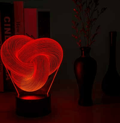 Twist Abstract LED 3D Night Light Touch Colorful Acrylic 3D Table Lamp Decoration Lighting Baby Sleeping Mood Lamp Best Gift-pamma store